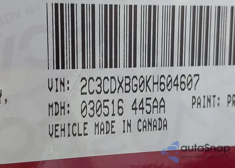 2019 Dodge Charger Sxt Rwd from USA, damaged, VIN 2C3CDXBG0KH604607